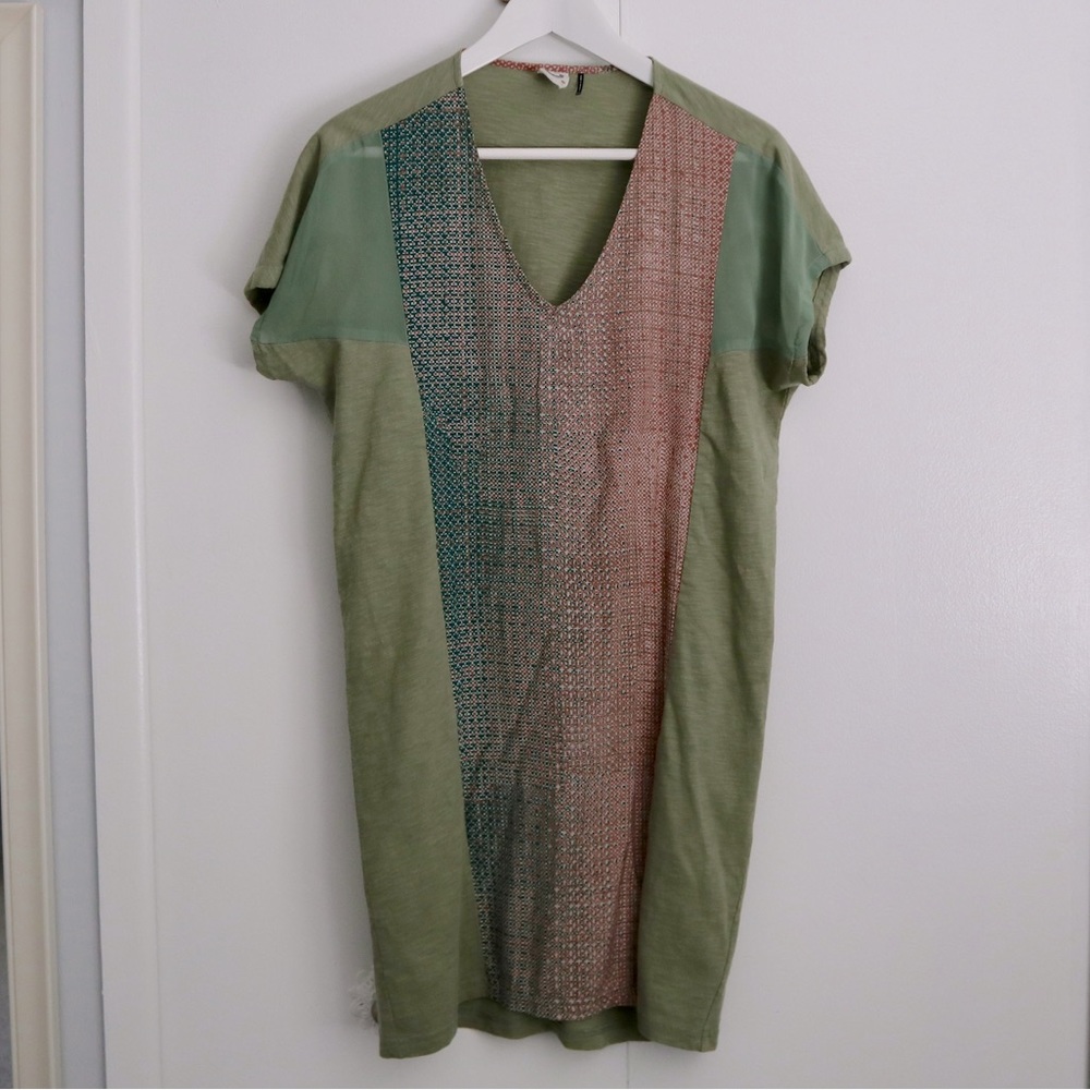 Akemi + Kin (Anthropologie) t-shirt mixed media dress
